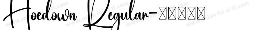 Hoedown Regular字体转换